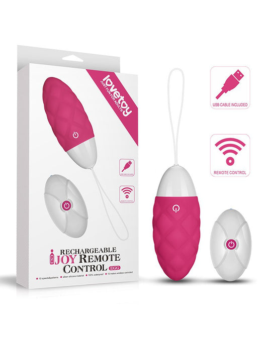 Love Toy - IJoy 1 - Egg Vibrator With Remote Control - Pink Love Toy - IJoy 1 - Egg Vibrator With Remote Control - Pink - UABDSM
