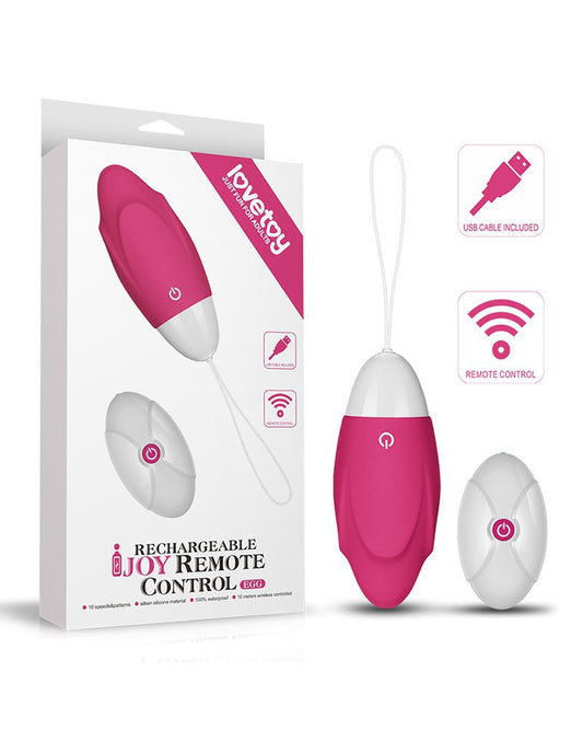 Love Toy - IJoy 2 - Egg Vibrator With Remote Control - Pink Love Toy - IJoy 2 - Egg Vibrator With Remote Control - Pink - UABDSM