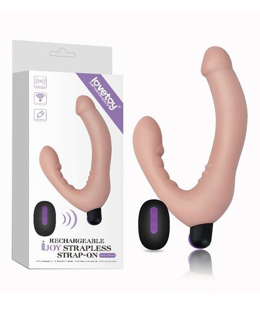Love Toy - IJoy - Vibrating Double Dildo With Remote Control - Nude Love Toy - IJoy - Vibrating Double Dildo With Remote Control - Nude - UABDSM