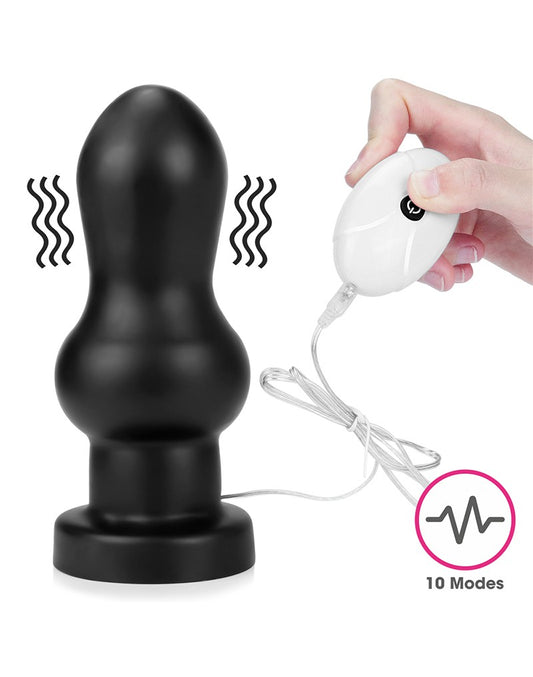 Love Toy - King Size Vibrating Anal Rammer 18 Cm - Black - UABDSM
