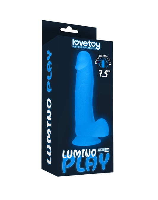 Love Toy - Lumino Play Dildo 19 Cm - Glow In The Dark - UABDSM