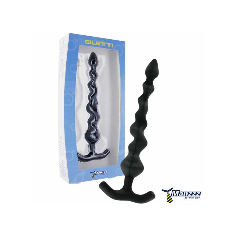 Manzzztoys Giletti Anal Beads Black - UABDSM