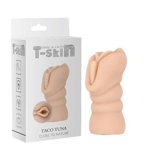 Masturbator Taco Tuna T-Skin 12.6 cm Flesh Masturbator Taco Tuna T-Skin 12.6 cm Flesh - UABDSM
