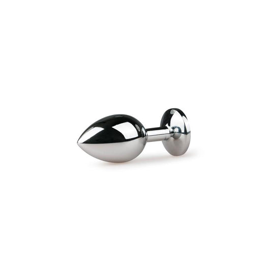 Metal Butt Plug No. 2 - Silver/Pink - UABDSM