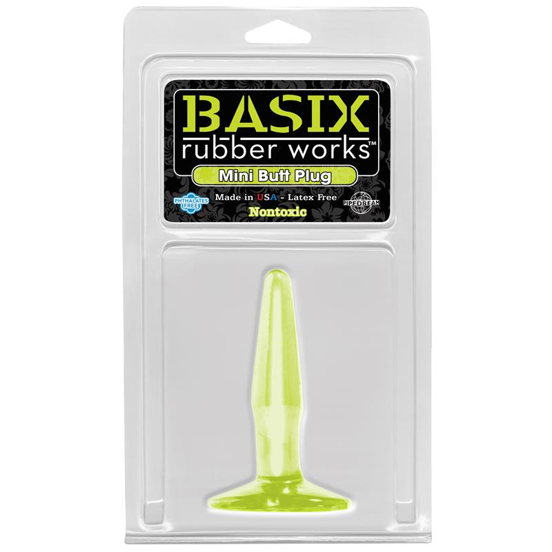 Mini Butt Plug 10.8 cm Glow in the Dark - UABDSM