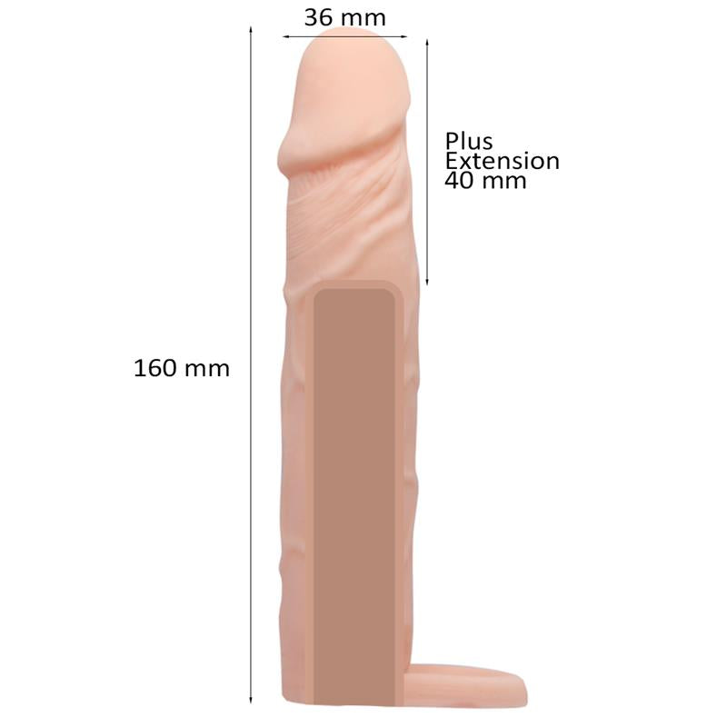 Mosee Penis Sleeve Waterproof + 40 mm - UABDSM