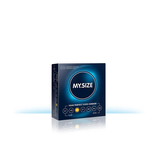 My Size Natural Latex Condom Size 53 Box of 3 Units My Size Natural Latex Condom Size 53 Box of 3 Units - UABDSM