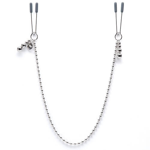 Fifty Shades Darker At My Mercy Beaded Chain Nipple Clamps - UABDSM