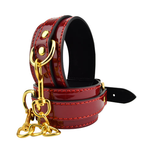 Bound to Please Red Ankle Cuffs - UABDSM