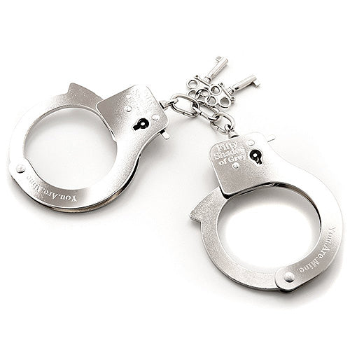 Fifty Shades of Grey You. Are. Mine. Metal Handcuffs Fifty Shades of Grey You. Are. Mine. Metal Handcuffs - UABDSM