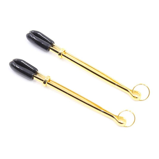 Nipple Clamps Metal Black/Gold Nipple Clamps Metal Black/Gold - UABDSM