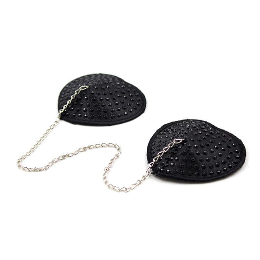 Nipple Covers with Metal Chain Black - UABDSM