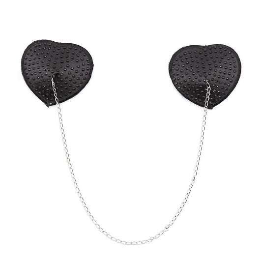 Nipple Covers with Metal Chain Black Nipple Covers with Metal Chain Black - UABDSM