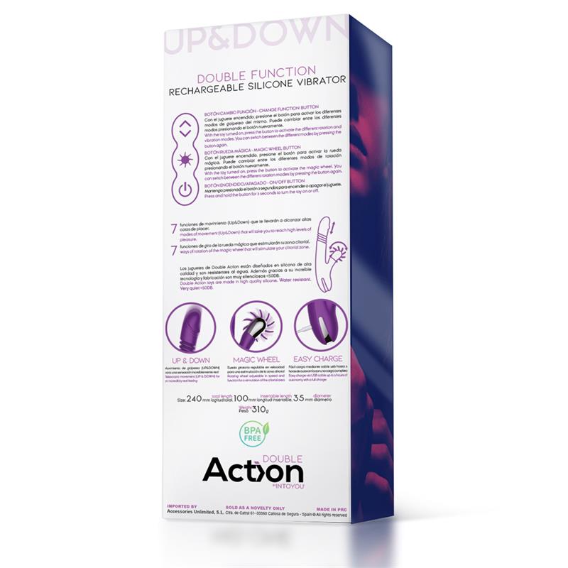 No. Four Up and Down Vibrator with Rotating Wheel 2.0 Version - UABDSM
