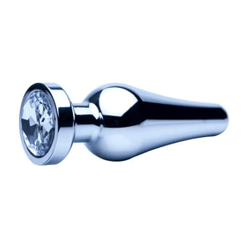 Precious Metals Smooth Silver Butt Plug-Small Precious Metals Smooth Silver Butt Plug-Small - UABDSM