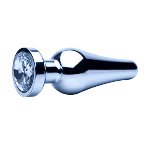 Precious Metals Smooth Silver Butt Plug-Large Precious Metals Smooth Silver Butt Plug-Large - UABDSM