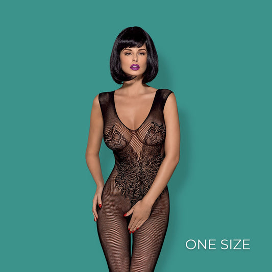 Obsessive - Bodystocking N112 S/M/L- Black Obsessive - Bodystocking N112 S/M/L- Black - UABDSM