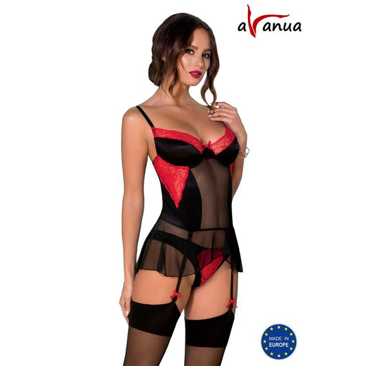ODINA Corset Black/Red ODINA Corset Black/Red - UABDSM