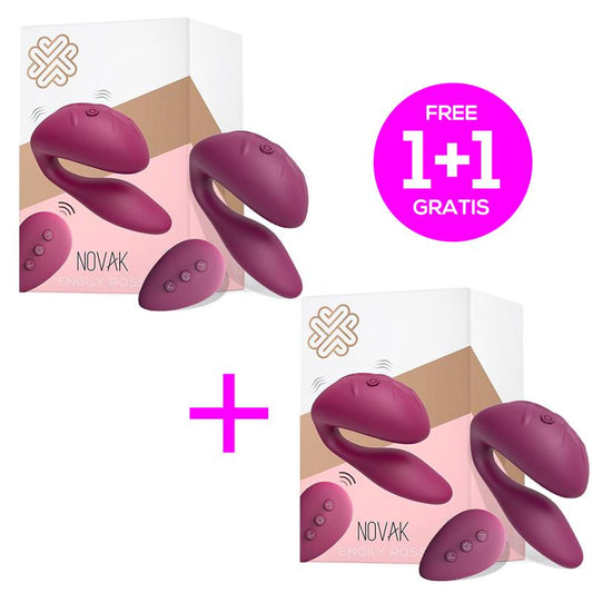 Pack 1+1 Novak Vibe for Couples Remote Control Pack 1+1 Novak Vibe for Couples Remote Control - UABDSM