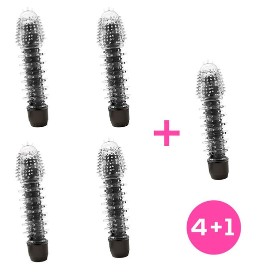 Pack 4+1 Evan Multi-Speed Vibe Black Pack 4+1 Evan Multi-Speed Vibe Black - UABDSM