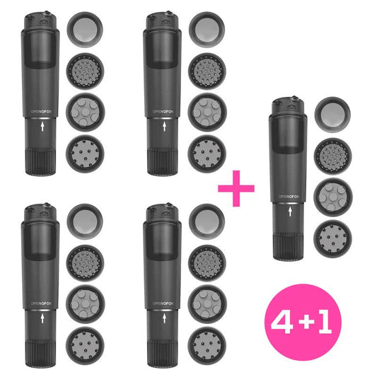 Pack 4+1 Heady Stimulator Multi-Head Black Pack 4+1 Heady Stimulator Multi-Head Black - UABDSM
