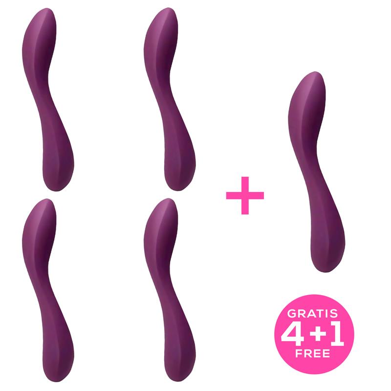 Pack 4+1 Monroe 2.0 Vibrator Purple Liquefied Sil - UABDSM