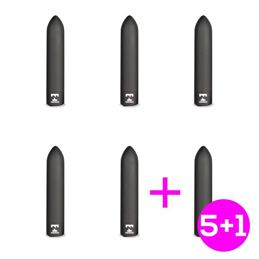 Pack 5+1 Shady Vibrating Bullet USB Rechargeable Waterproof Pack 5+1 Shady Vibrating Bullet USB Rechargeable Waterproof - UABDSM