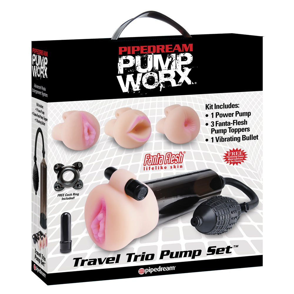 Pump Worx Travel Trio Set Masturbator - UABDSM
