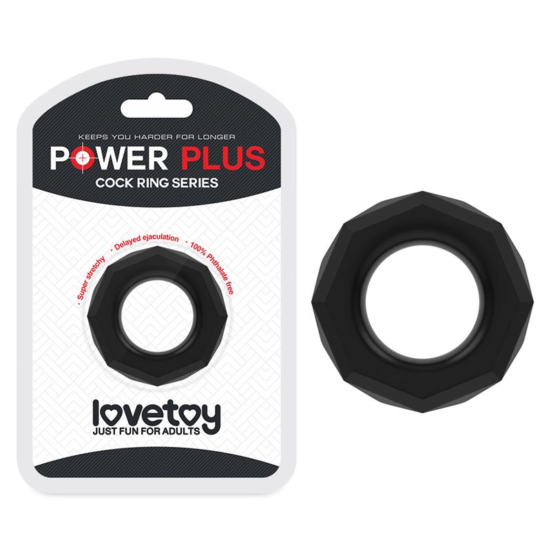 Penis Ring Power Plus Black - UABDSM