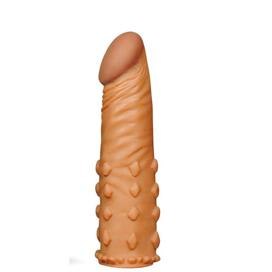 Penis Sleeve Add 2 Pleasure X Tender Brown Penis Sleeve Add 2 Pleasure X Tender Brown - UABDSM