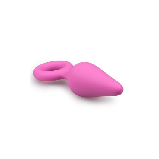 Pink Buttplugs With Pull Ring - Medium - UABDSM