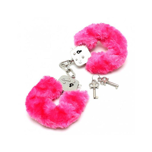 Police cuffs with Pink Fur-Adjustable Police cuffs with Pink Fur-Adjustable - UABDSM