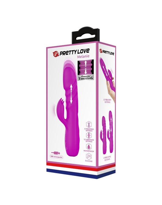 Pretty Love - Melanie - Rabbit Vibrator - Pink - UABDSM