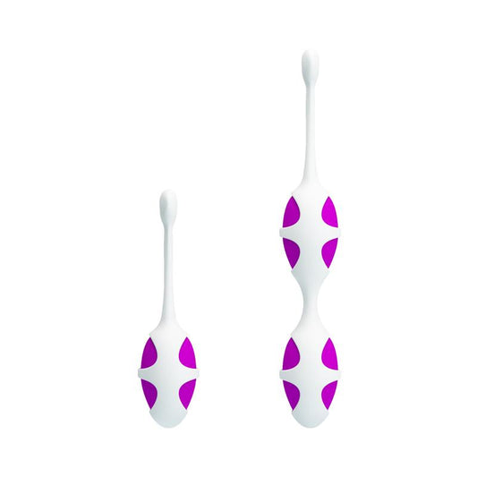 Pretty Love Oval Shaped Kegel Balls Purple - UABDSM