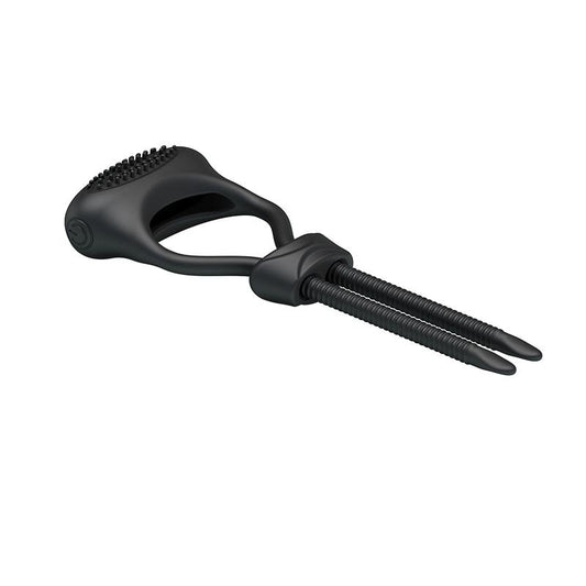Pretty Love Vibrating Cock Ring Curitis Black - UABDSM