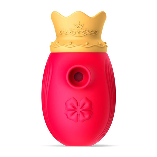 QueenRed Clitoris Sucker with Tongue Massager Red - UABDSM