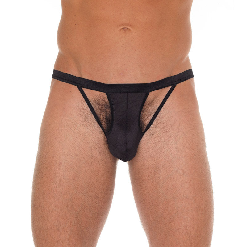 Mens Cut Out G-String Black - UABDSM