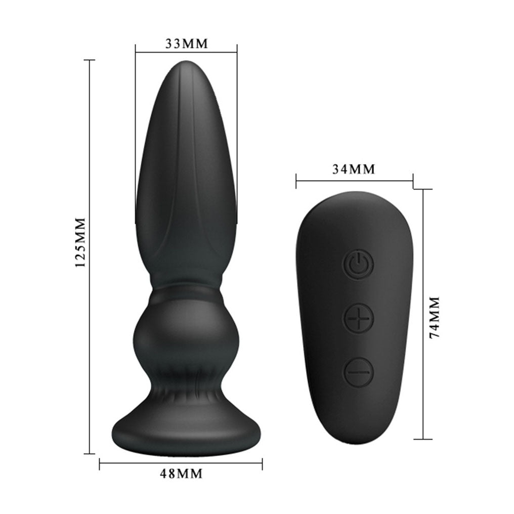 Mr Play Powerful Vibrating Anal Plug - UABDSM