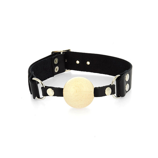 Leather Gag With Wooden Ball - UABDSM