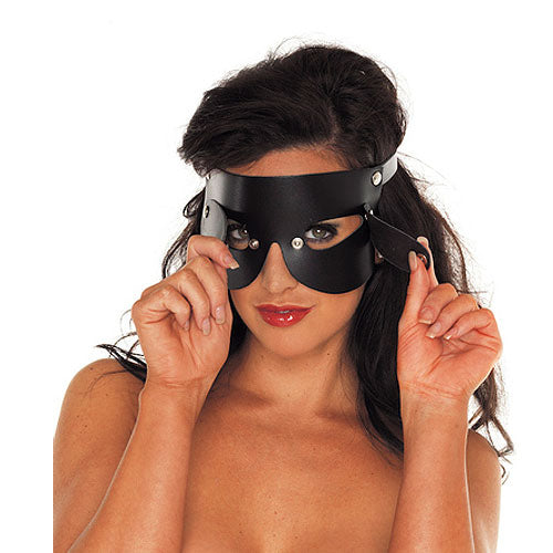 Leather Blindfold With Detachable Blinkers Leather Blindfold With Detachable Blinkers - UABDSM