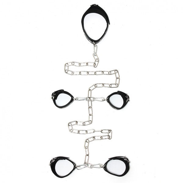 Leather Female Hand And Foot Cuffs - UABDSM