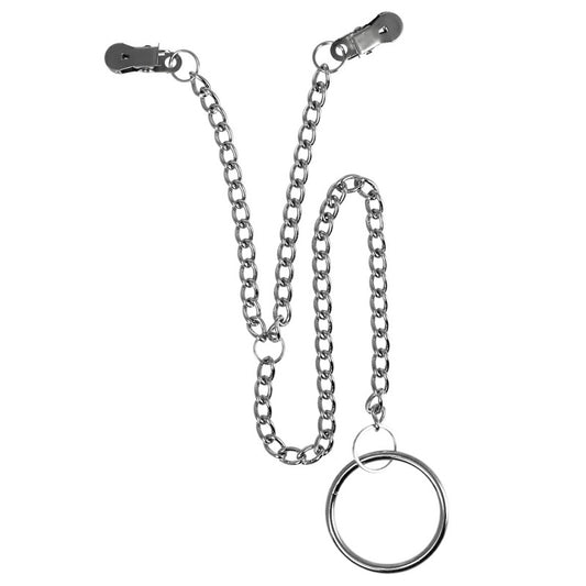 Nipple Clamps With Scrotum Ring Nipple Clamps With Scrotum Ring - UABDSM