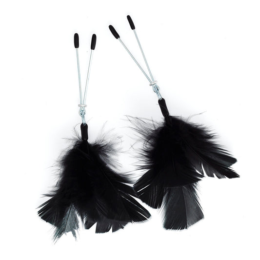 Black Feather Nipple Clamps Black Feather Nipple Clamps - UABDSM