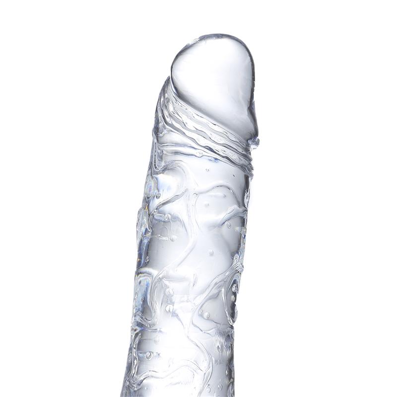 Realistic Dildo Crystal Material 19 cm - UABDSM