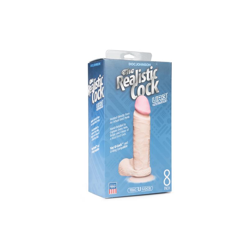 Realistic Dildo Ultraskyn 21 cm Flesh - UABDSM