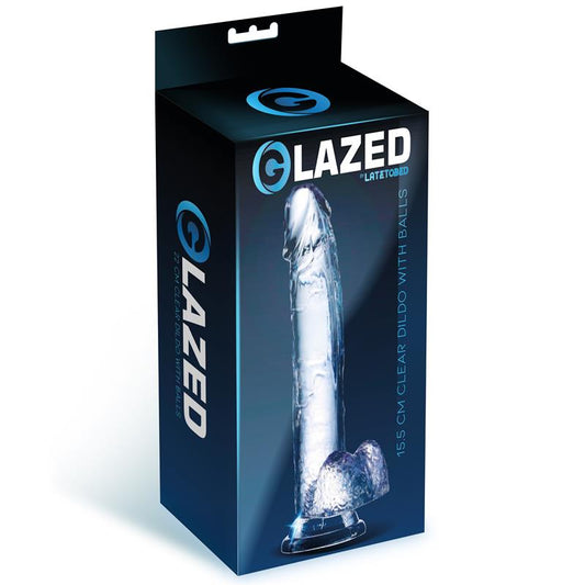 Realistic Dildo with Testicles Crystal Material 155 cm - UABDSM