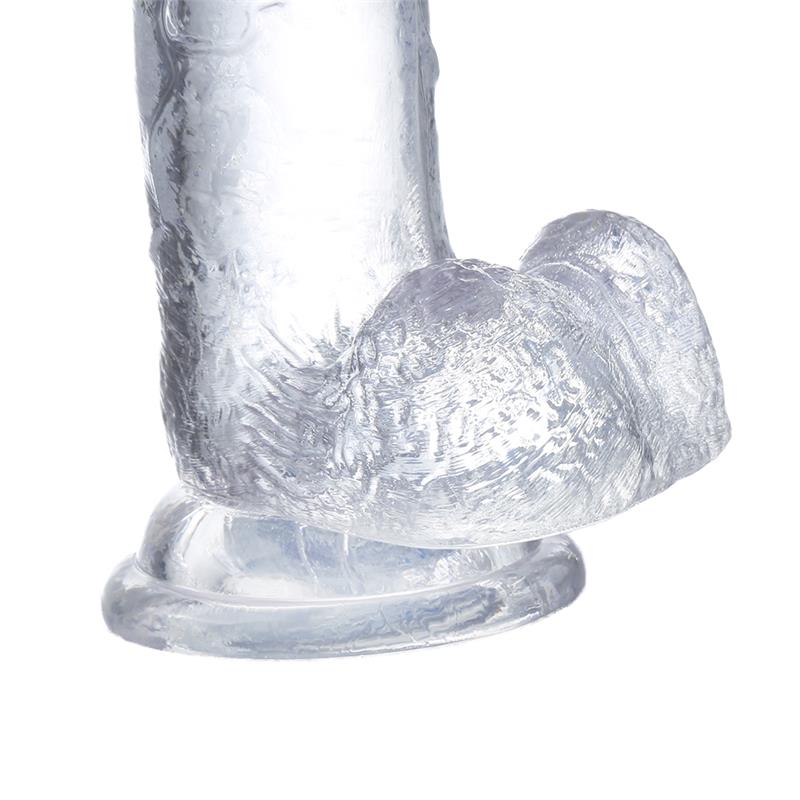 Realistic Dildo with Testicles Crystal Material 20 cm - UABDSM