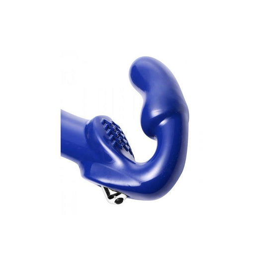 Revolver II Vibrating Strapless Strap On Dildo Blue - UABDSM