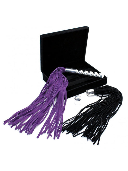 Rimba - 2 Suede Whips With Aluminum Grip Rimba - 2 Suede Whips With Aluminum Grip - UABDSM