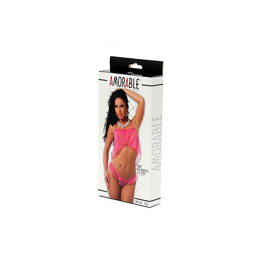 Rimba Amorable Mini Babydoll and G-String One Size - UABDSM